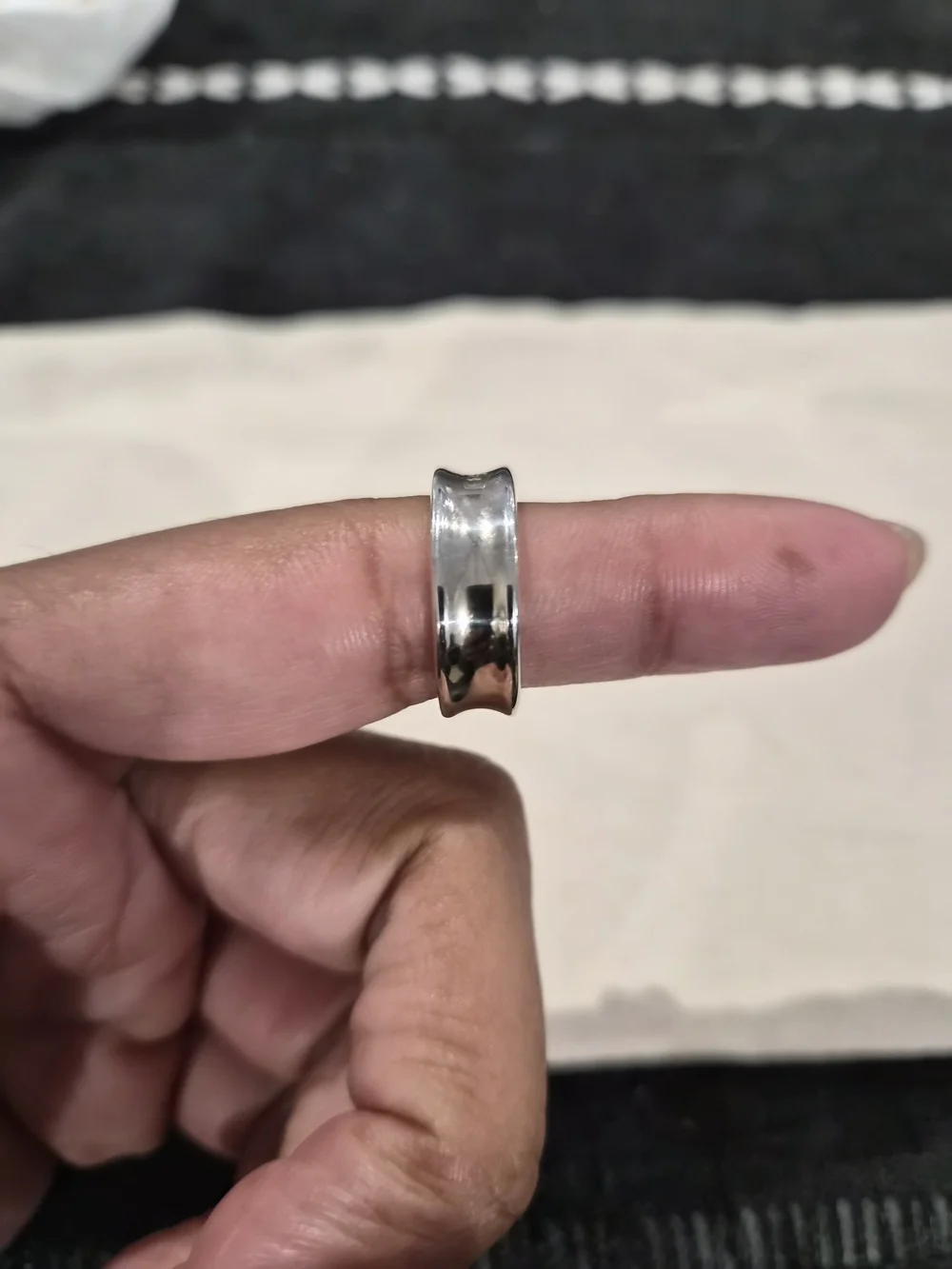 Tiffany & Co. (925) Sterling Silver '1837' Ring - Size 6